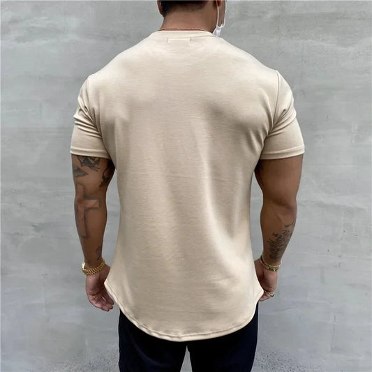 Men's Cotton short sleeve round neck t-shirt