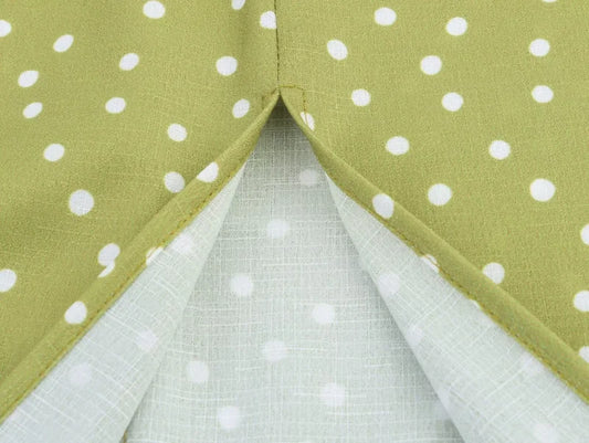 Women's breathable fabric blend with polka dot print and a slit MIDI dress